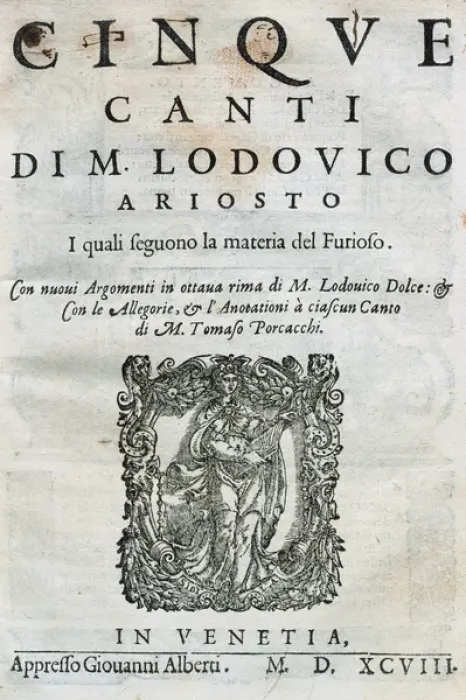 Framed Print : Five Chants by Ludovico Ariosto Framed Print : Five Chants by Ludovico Ariosto