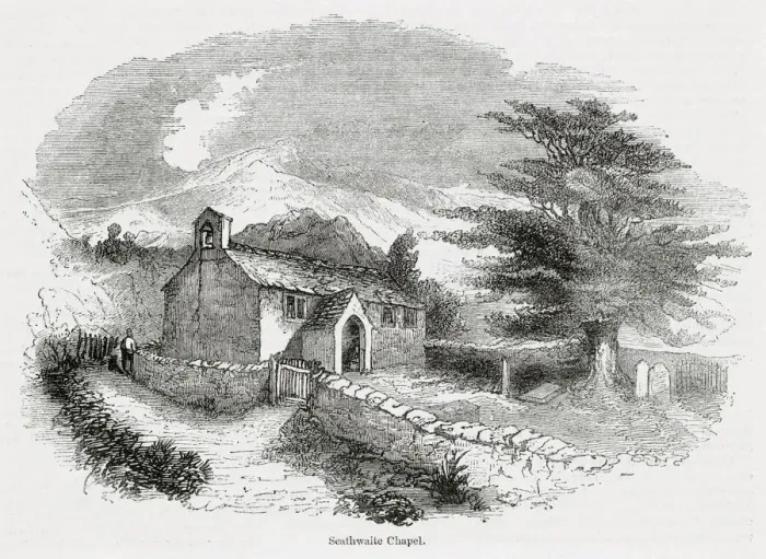 Framed Print : Chapel (now Holy Trinity Church) at Seathwaite, Cumbria