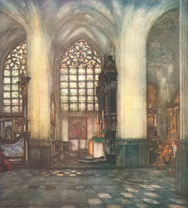 Framed Print : Chapel in St. Peter's Church, Louvain Framed Print : Chapel in St. Peter's Church, Louvain