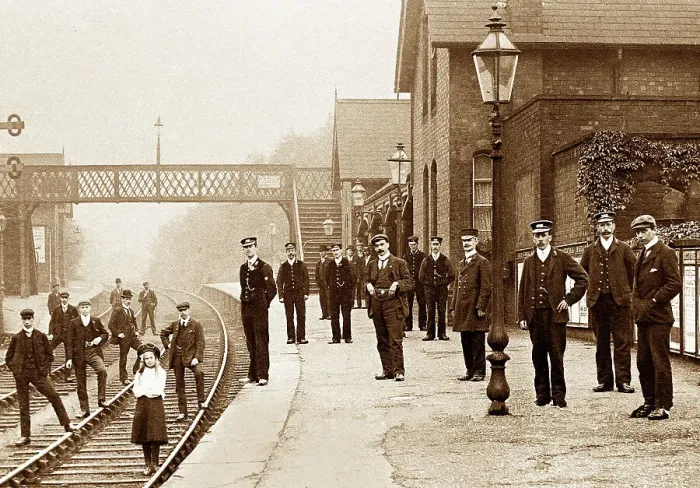 Framed Print : Chapeltown Railway Station early 1900s Framed Print : Chapeltown Railway Station early 1900s