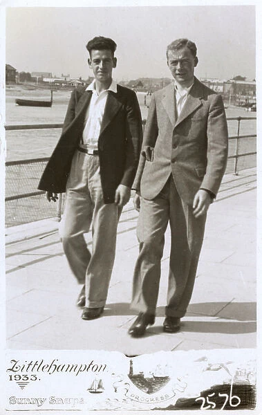 Two Chaps stroll along the Littlehampton Waterfront