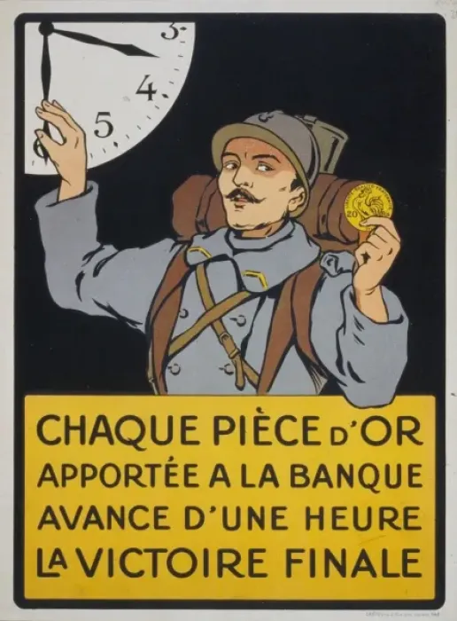 Framed Print : Chaque piece d or apporte ?a banque avance d une heure la Chaque piece d or apporte ?&#xd82ca banque avance d une heure la