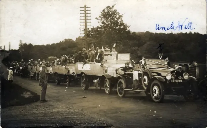 Framed Print : Charabanc Procession, England Framed Print : Charabanc Procession, England