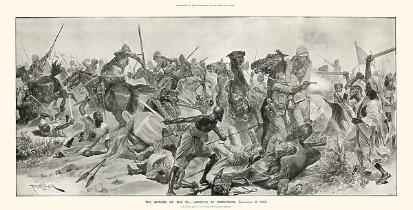 The Charge of the 21st Lancers at Omdurman, 2nd September, 1898 by R. Caton Woodville