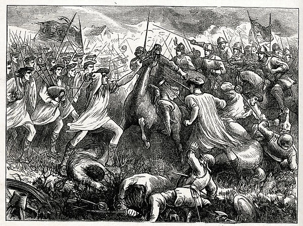 Charge of the Clan Maclean infantry (a Highland Scottish clan) at the Battle of Kilsyth