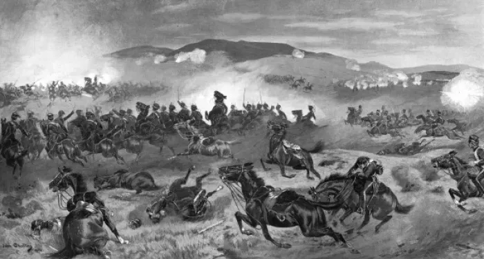 Framed Print : The Charge of the Light Brigade, Balaklava, Crimean War Framed Print : The Charge of the Light Brigade, Balaklava, Crimean War