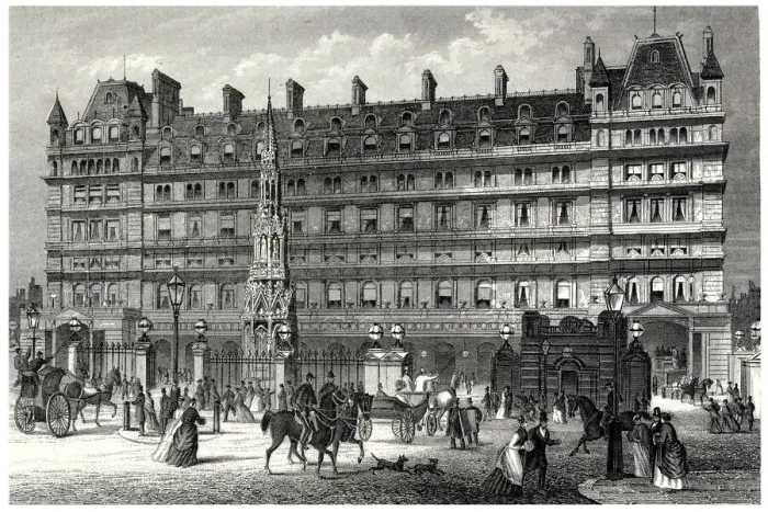 Framed Print : Charing cross station 1870 Framed Print : Charing cross station 1870