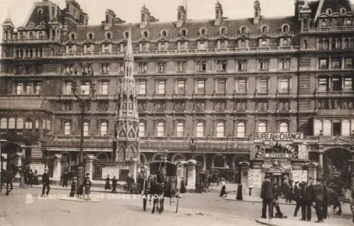 Framed Print : Charing Cross Stn 1907 Framed Print : Charing Cross Stn 1907