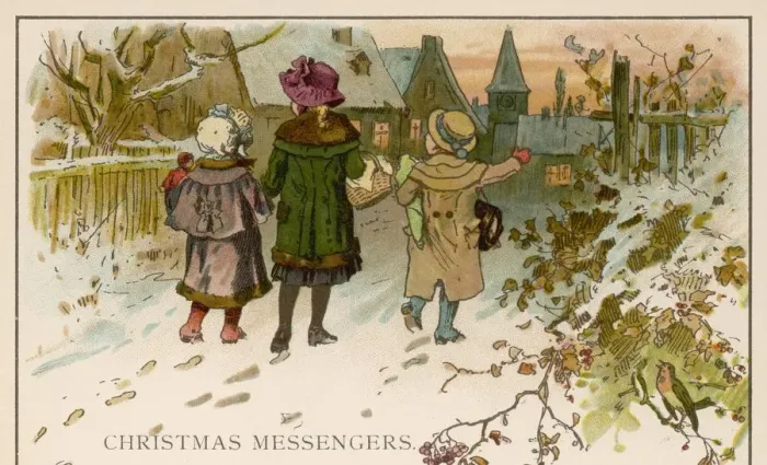 Framed Print : Charitable children deliver Christmas gifts Framed Print : Charitable children deliver Christmas gifts