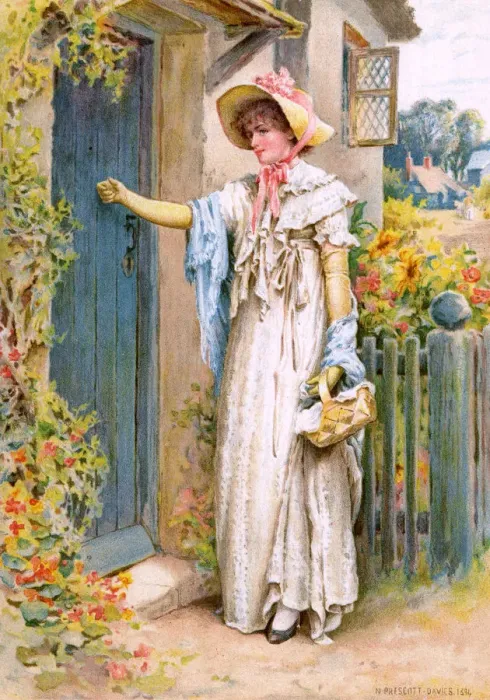 Framed Print : CHARITY VISIT 1894 Framed Print : CHARITY VISIT 1894