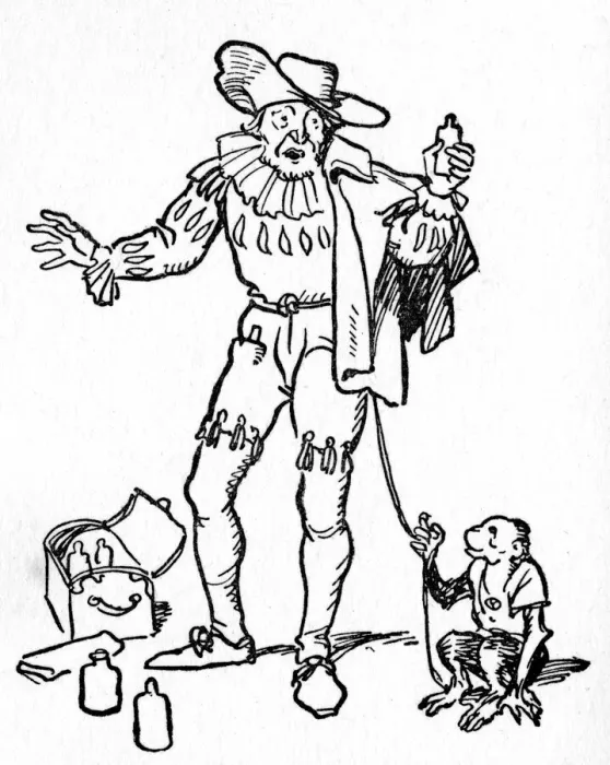 Framed Print : Charlatan or Quack Doctor - 17th century England Framed Print : Charlatan or Quack Doctor - 17th century England