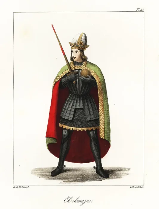 Framed Print : Charlemagne or Charles the Great, King of the Franks, Emperor of Framed Print : Charlemagne or Charles the Great, King of the Franks, Emperor of