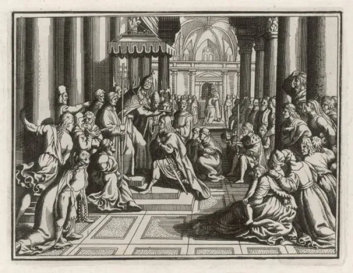 Framed Print : Charlemagne Crowned Framed Print : Charlemagne Crowned
