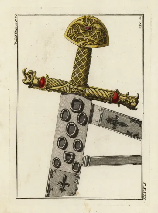 Framed Print : Charlemagnes sword, sheath and hilt Framed Print : Charlemagnes sword, sheath and hilt
