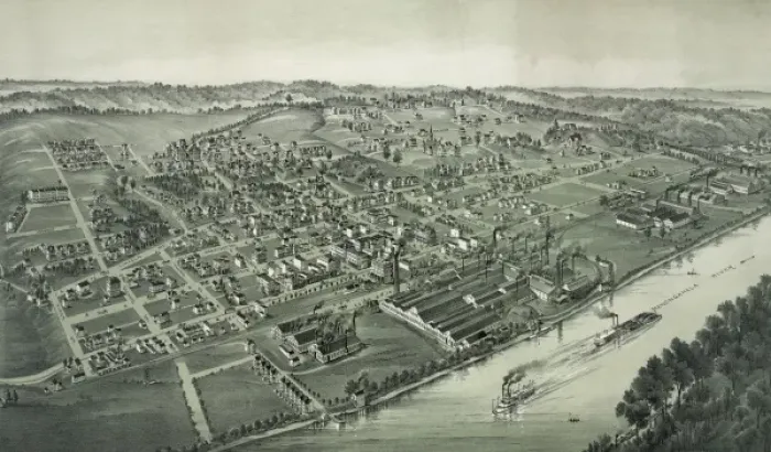 Framed Print : Charleroi, Washington County Pennsylvania, 1897 Framed Print : Charleroi, Washington County Pennsylvania, 1897