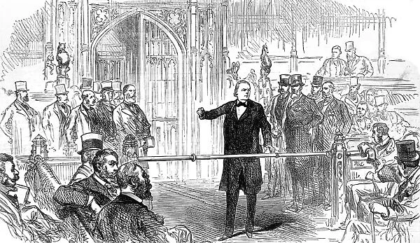 Charles Bradlaugh MP at the Bar of the House of Commons, 188