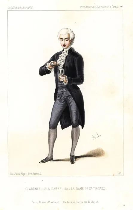 Framed Print : Charles Clarence as Charles d Arbel in La Framed Print : Charles Clarence as Charles d Arbel in La