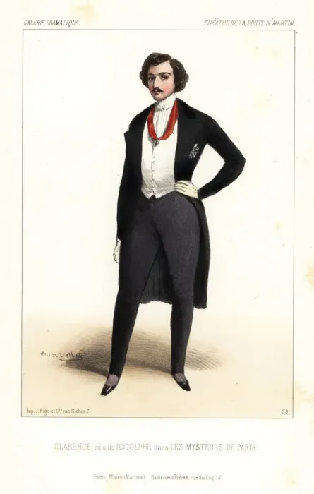 Framed Print : Charles Clarence as Rodolphe in Les Mysteres de Paris, 1844 Framed Print : Charles Clarence as Rodolphe in Les Mysteres de Paris, 1844