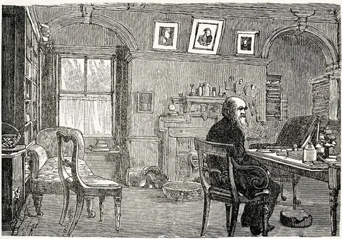 Framed Print : Charles Darwin at home, Down House, Kent Framed Print : Charles Darwin at home, Down House, Kent