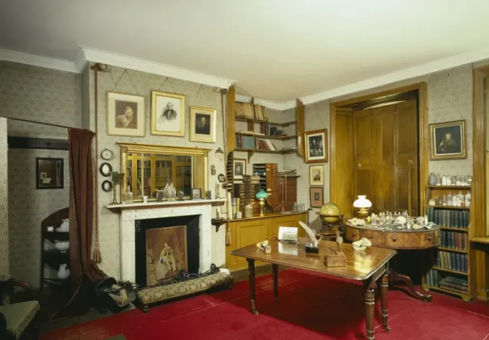 Framed Print : Charles Darwins Study, Down House, Kent Framed Print : Charles Darwins Study, Down House, Kent
