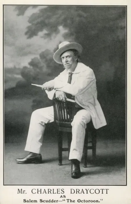 Framed Print : Charles Draycott as Salem Scudder in The Octoroon Date: late 19th century Framed Print : Charles Draycott as Salem Scudder in The Octoroon Date: late 19th century