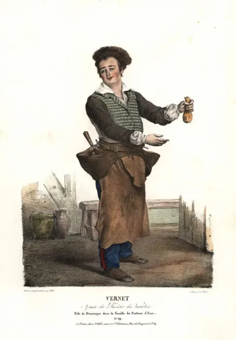 Framed Print : Charles-Edme Vernet as Dominique in La Famille Framed Print : Charles-Edme Vernet as Dominique in La Famille