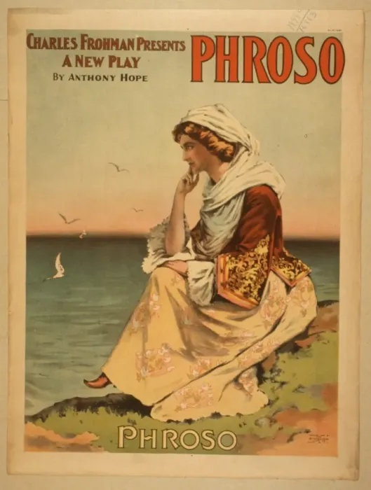 Framed Print : Charles Frohman presents a new play, Phroso by Anthony Hope Framed Print : Charles Frohman presents a new play, Phroso by Anthony Hope