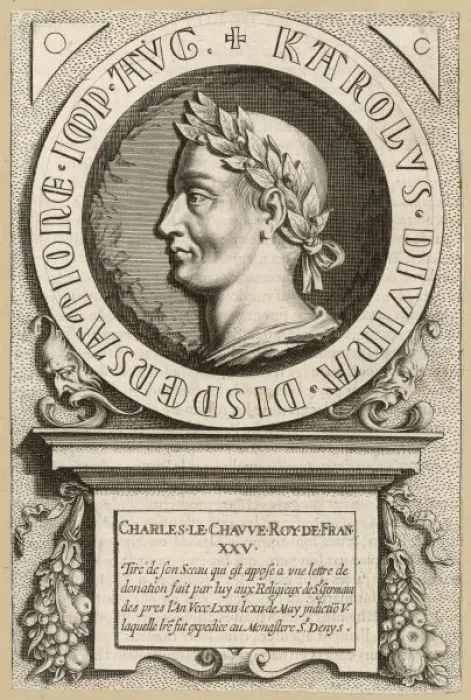 Framed Print : Charles II Le Chauve Framed Print : Charles II Le Chauve