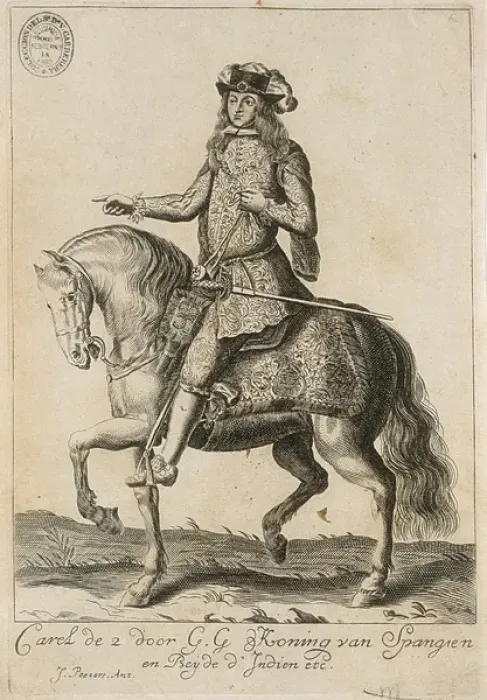 Framed Print : CHARLES II of Spain (1661-1700). King of Spain (1665-1701) Framed Print : CHARLES II of Spain (1661-1700). King of Spain (1665-1701)