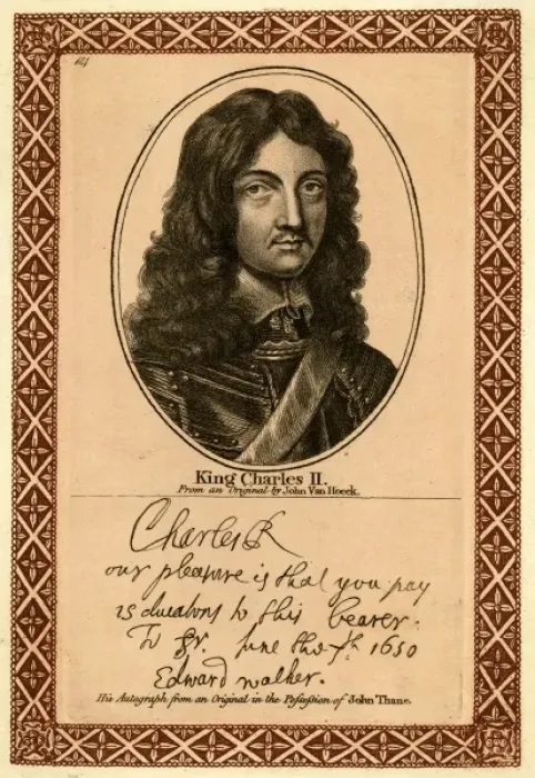 Framed Print : Charles Ii / Van Hoeck Framed Print : Charles Ii / Van Hoeck