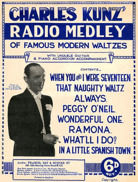 Charles Kunz Radio Medley - Music Sheet Cover