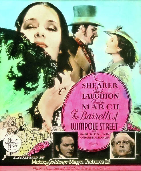 Charles Laughton The Barretts of Wimpole Street movie ad