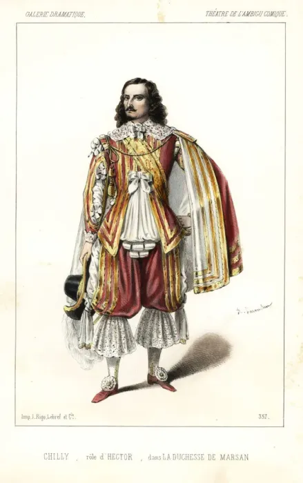 Framed Print : Charles Marie de Chilly in La Duchesse de Marsan, 1847 Framed Print : Charles Marie de Chilly in La Duchesse de Marsan, 1847