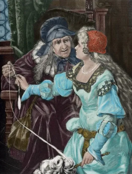 Framed Print : Charles Perrault (1628-1703). French writer. The Beauty Slee Framed Print : Charles Perrault (1628-1703). French writer. The Beauty Slee