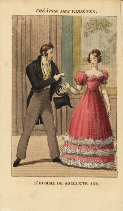 Framed Print : Charles Potier and Mlle. Pauline in L Homme Framed Print : Charles Potier and Mlle. Pauline in L Homme