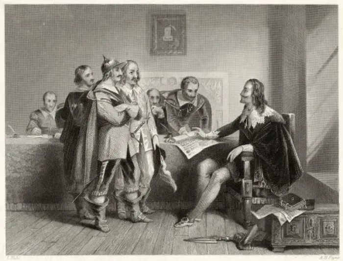 Framed Print : Charles Rejects Treaty Framed Print : Charles Rejects Treaty