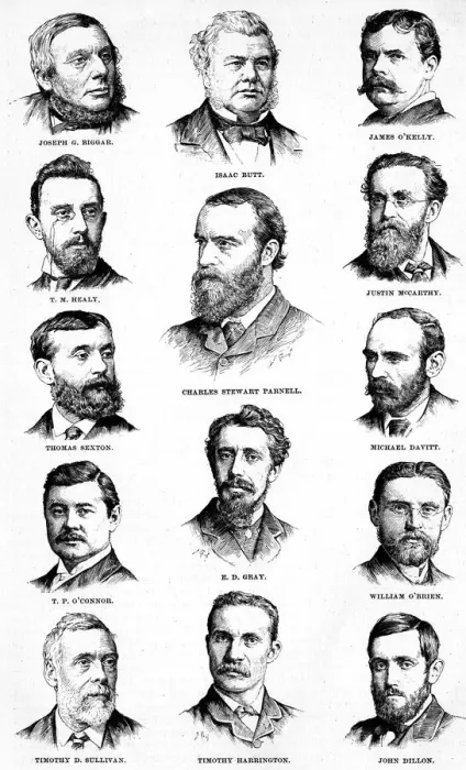 Framed Print : Charles Stewart Parnell, Issac Butt and the Irish Party Framed Print : Charles Stewart Parnell, Issac Butt and the Irish Party