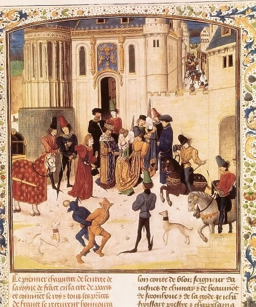 CHARLES VI of France, called the Well-beloved (1368-1422); I