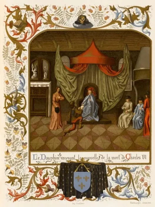 Framed Print : Charles VII Told News Framed Print : Charles VII Told News