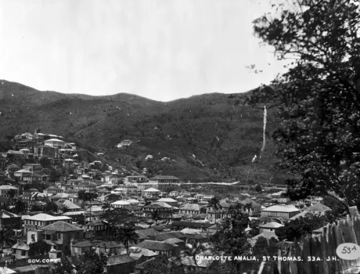 Framed Print : Charlotte Amalia, St. Thomas, West Indies 1873 Framed Print : Charlotte Amalia, St. Thomas, West Indies 1873
