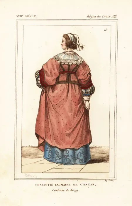 Framed Print : Charlotte Saumaise de Chasan, Coutess of Bregy Framed Print : Charlotte Saumaise de Chasan, Coutess of Bregy