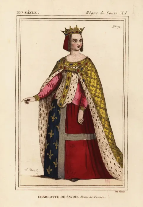 Framed Print : Charlotte of Savoy, queen of France, 1445-1483 Framed Print : Charlotte of Savoy, queen of France, 1445-1483