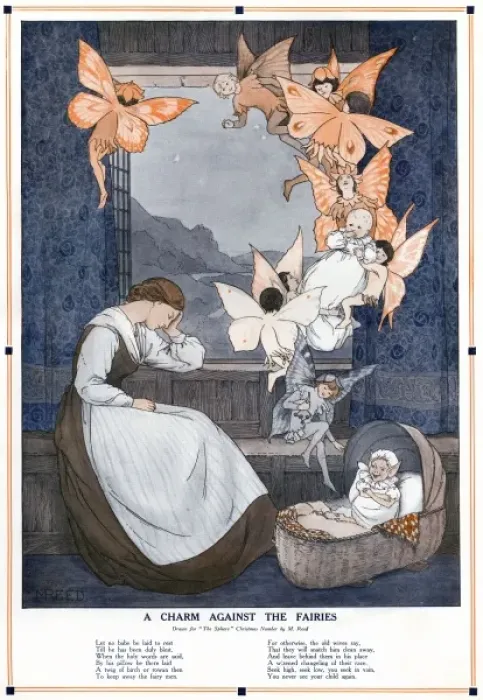 Framed Print : A charm against Fairies by M. Reed Framed Print : A charm against Fairies by M. Reed