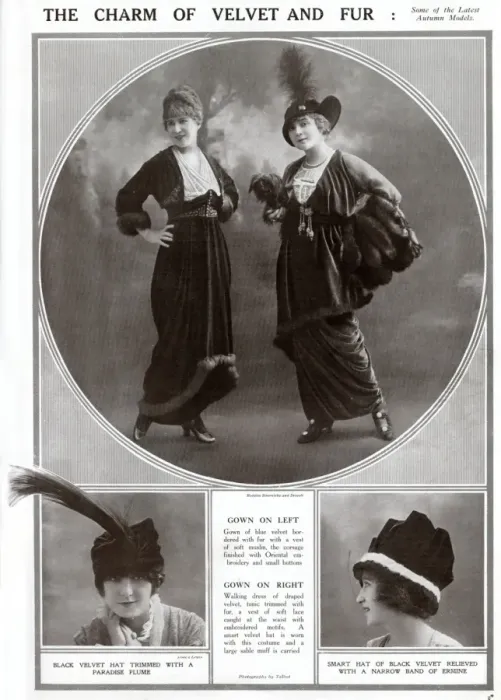 Framed Print : The Charm of velvet and fur 1913 Framed Print : The Charm of velvet and fur 1913