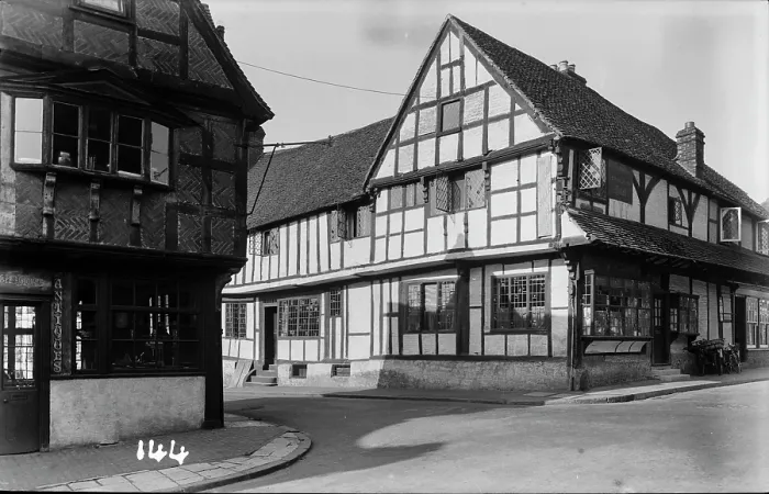 Framed Print : Charming Tudor-Style Architecture Framed Print : Charming Tudor-Style Architecture