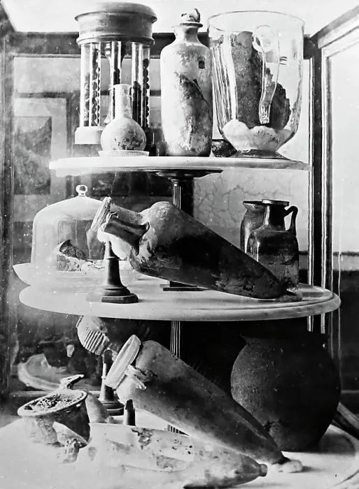 Framed Print : Charred food from Pompeii, Italy, Victorian period Framed Print : Charred food from Pompeii, Italy, Victorian period