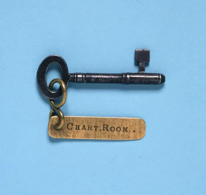 Framed Print : Chart Room key of Titanic lamp trimmer Framed Print : Chart Room key of Titanic lamp trimmer