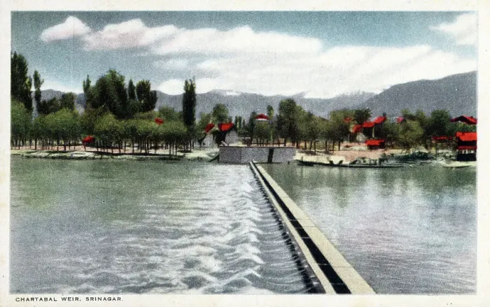 Framed Print : Chartabal Weir, Srinagar, Jammu and Kashmir, India Framed Print : Chartabal Weir, Srinagar, Jammu and Kashmir, India