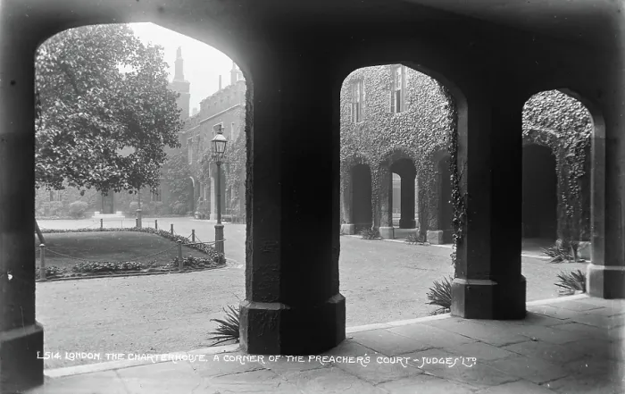 Framed Print : The Charterhouse A Corner of the Preacher's Court Framed Print : The Charterhouse A Corner of the Preacher's Court