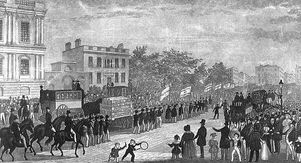 Chartist petition procession